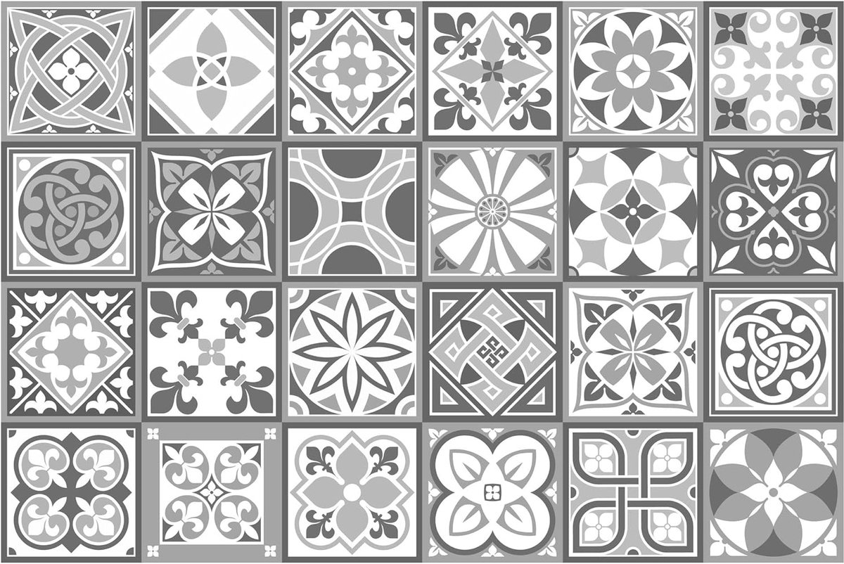 SnelShoppen - 24 Stuks Zelfklevende Tegelstickers 15x15 cm - Waterdichte Vinyl Decoratie voor Keuken, Badkamer en Woonkamer - Purbeck Stone Effect in