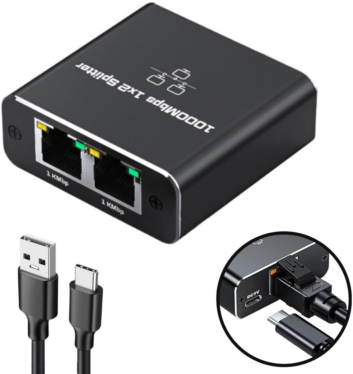 CLGP® Netwerk Switch - Netwerk Splitter - Unmanaged