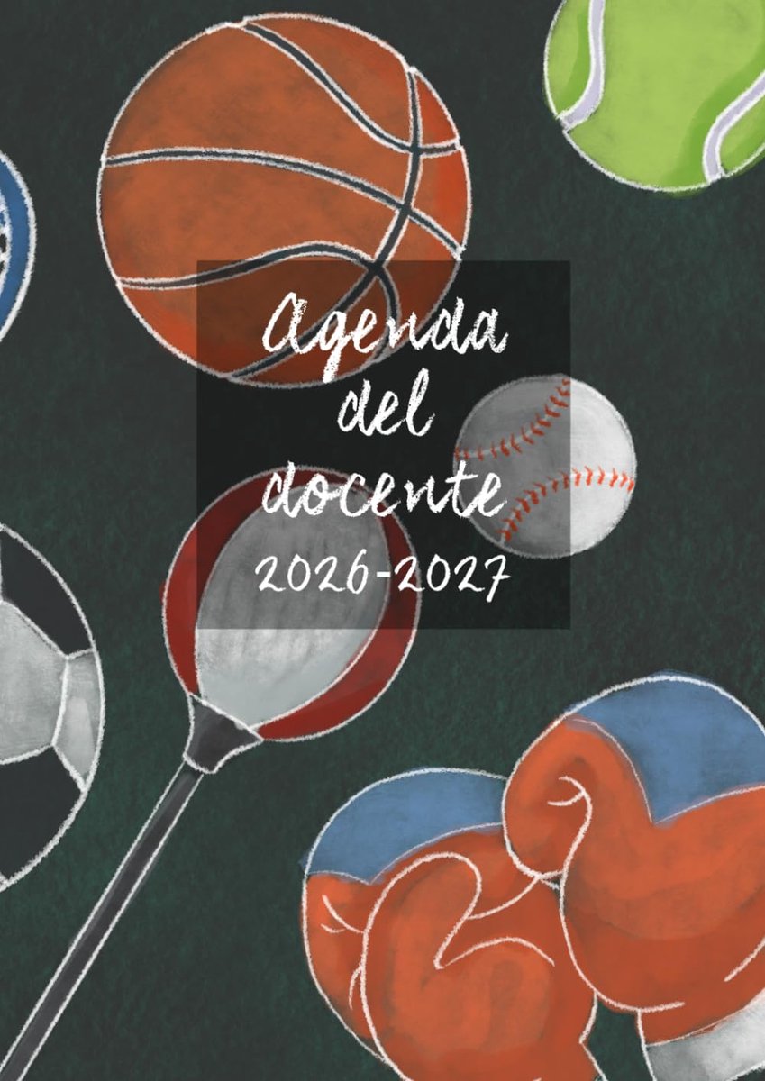 SnelShoppen - Agenda Del Docente 2026-2027 A4 Sportieve Copertina, Onderwijs Agenda, Planner, Organiser, School, Docent, A4 Formaat, Ideaal voor Lesge