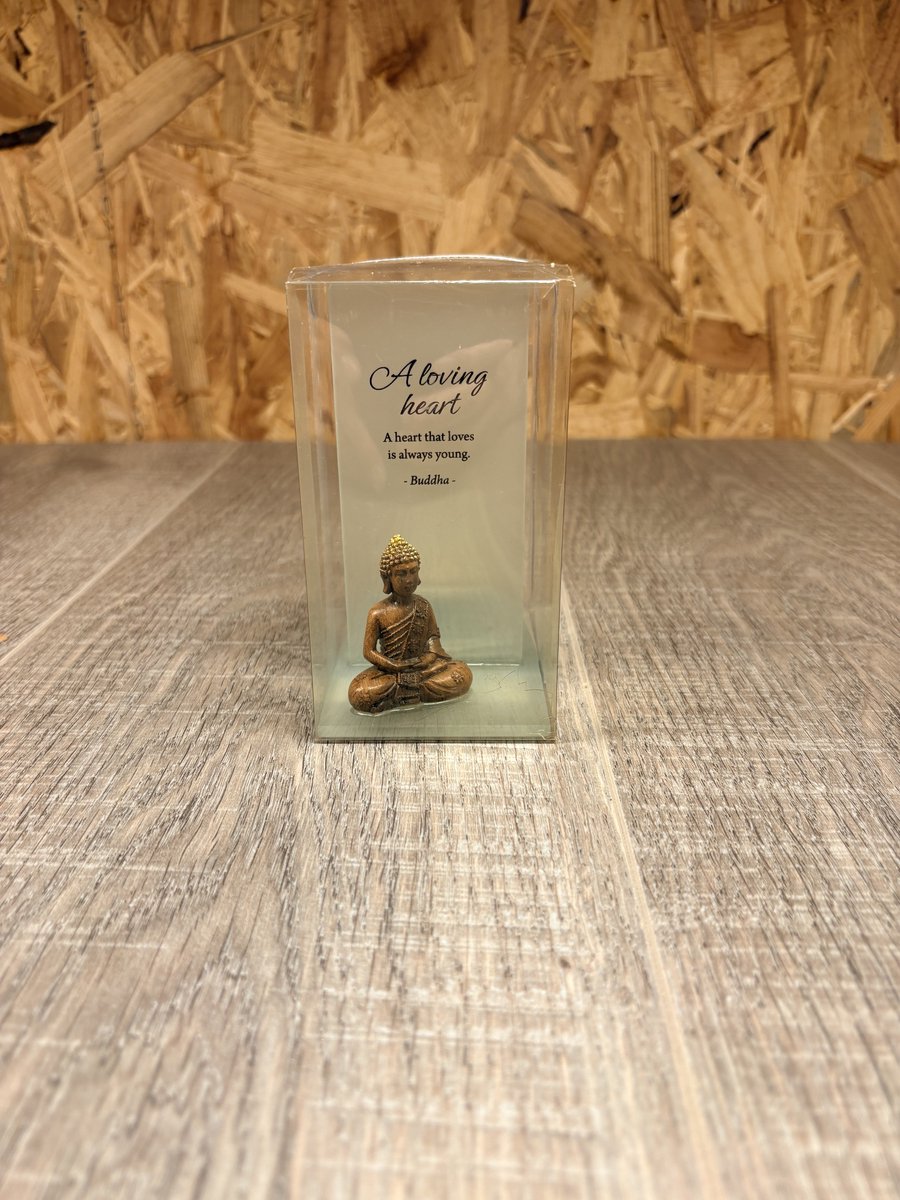 Boeddha Waxinelichthouder met Inspirerende Tekst – Glazen Windlicht – Cadeau & Tafeldecoratie