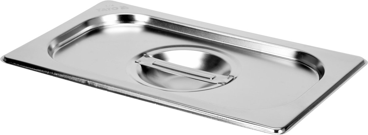 YATO Professioneel Gastronorm Deksel GN 1/4 – Hoogwaardig RVS 201 – Matte Afwerking – Temperatuurbestendig -40°C tot +300°C – Duurzaam GN Deksel voor Horeca & Catering