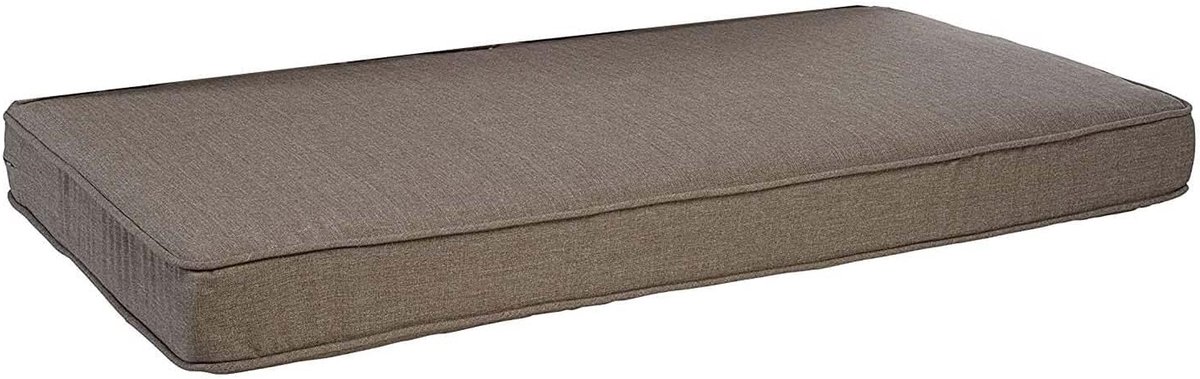 Bank Kussen - Zitkussen Outdoor - Buiten Ontspannen - Waterdicht Polyester - 102x36x5 cm - Koffie