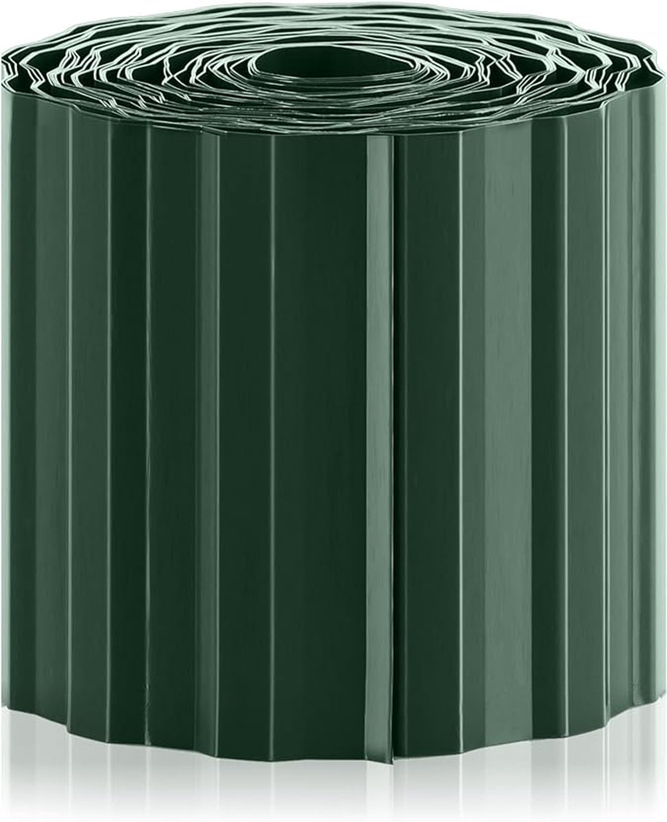 tuinpalissade - gazonrand - tuinomranding - palissade - Borderrand - flexibel - duurzaam - Snijbaar - tuin - bedrand voor gazons, bloembedden of als maairand - groen - 15 x 900cm