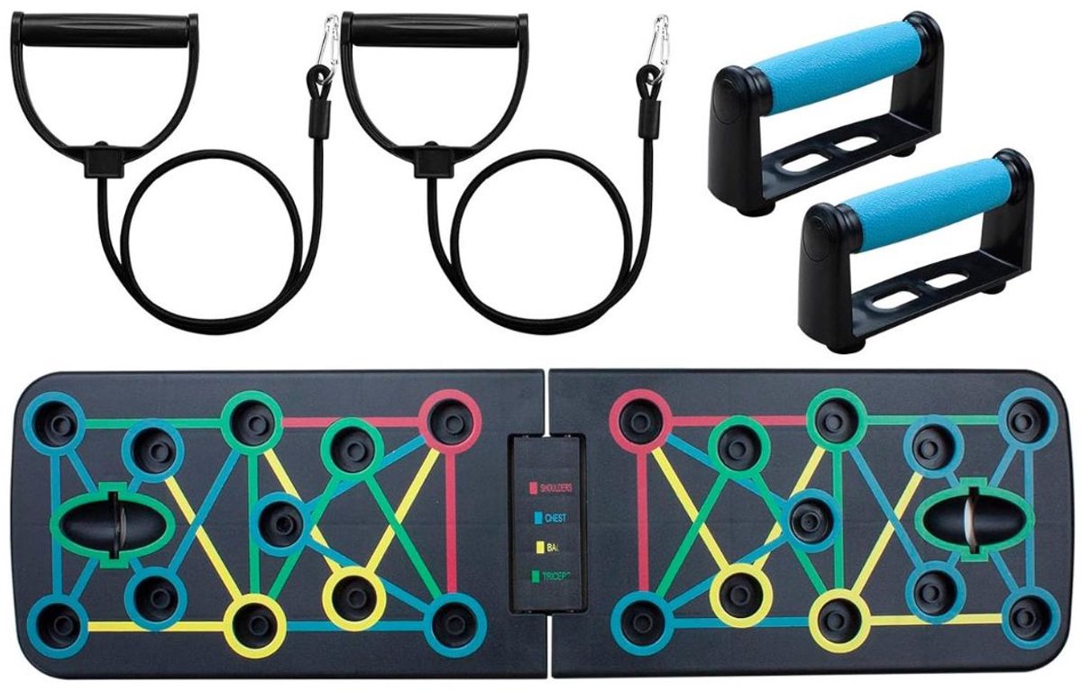 Push up Bord - Parallettes - Push up Board - Zwart