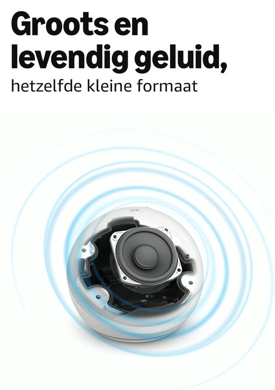 Draadloze Bluetooth-luidspreker - Krachtig geluid - Slimme luidspreker met Wi-Fi en Bluetooth - Antracietgrijs — afbeelding 2
