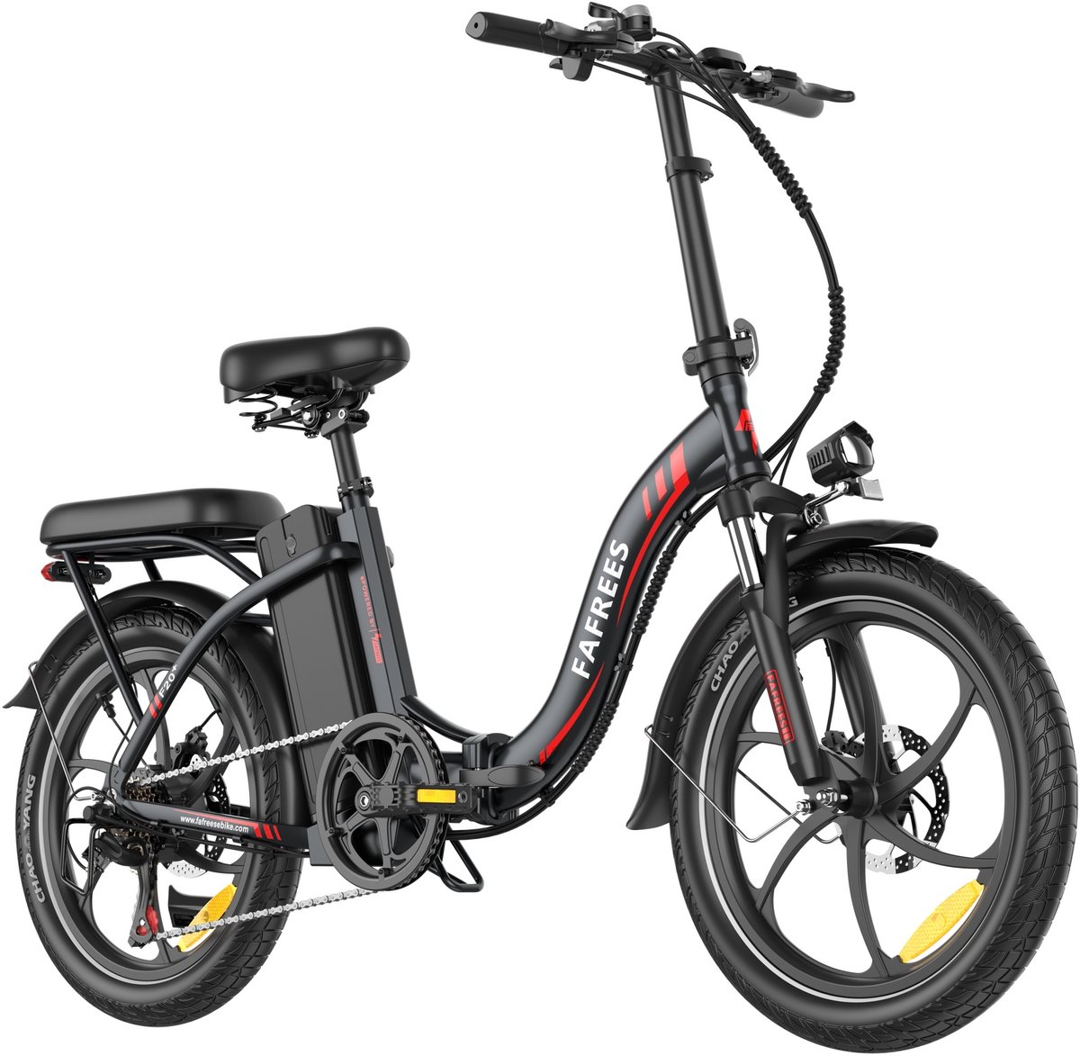 2026 Elektrische Vouwfiets – E-Bike – 20 x 3.0 Inch – 36V 20Ah Lithium Accu – 250 W – Maximaal bereik 100km – 7-speed versnelling – LCD Scherm – Aluminium Frame – Vouwfiets – Mechanische Schijfremmen – Stadsfiets – Max. Belastbaar 150 kg – Zwart