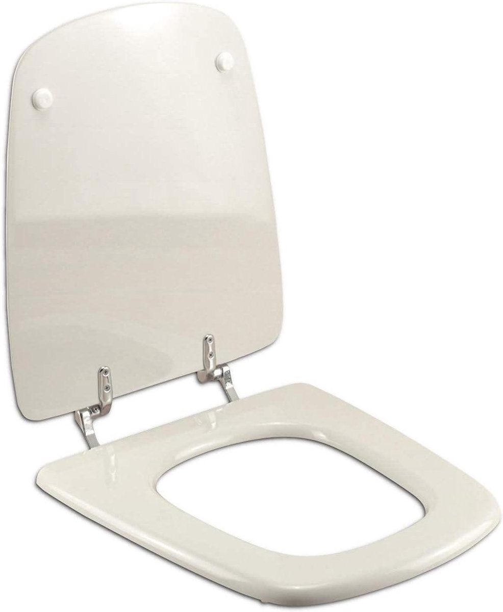 Toiletzitting - WC deksel - Badkamer vernieuwen - Perfecte pasvorm - D-vormig - Wit