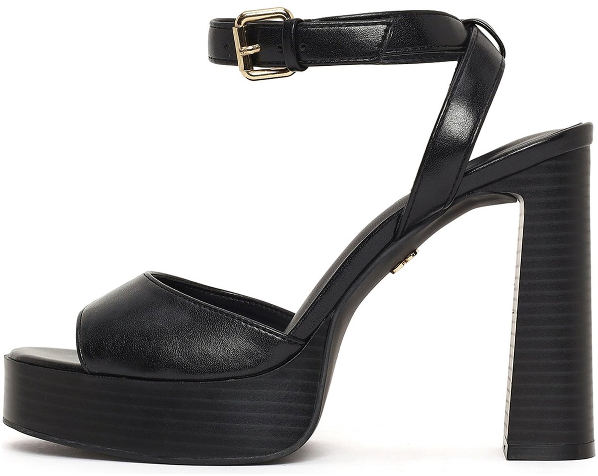 DERIMOD Sandalen Met Hoge Hak Imitation Leren High Heel Sandalen