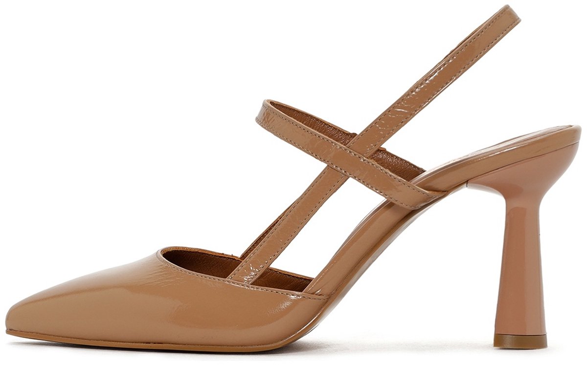 DERIMOD Slingbacks Met Hoge Hak Leren Slingbacks Met Hoge Hak