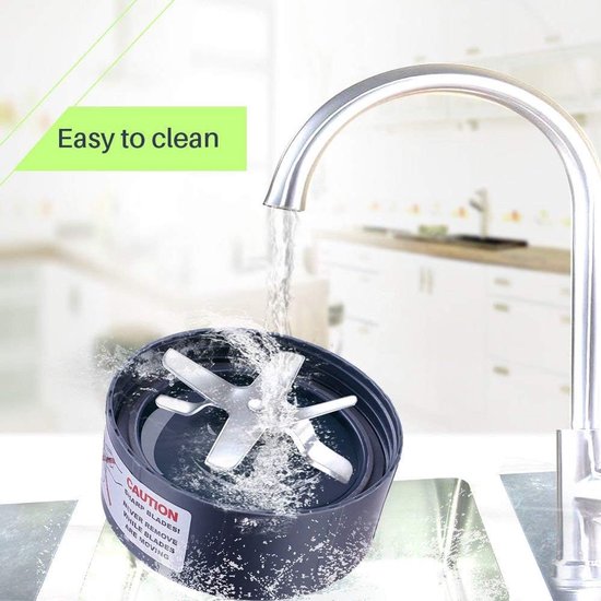 SnelShoppen - 5-delige Vervangende Mes Set voor Mixers, Premium Lekvrije Extractor Mes met Manure Gear, Top Basis Sprocket en Siliconen Seal voor 600W van Snelshoppen — afbeelding 4