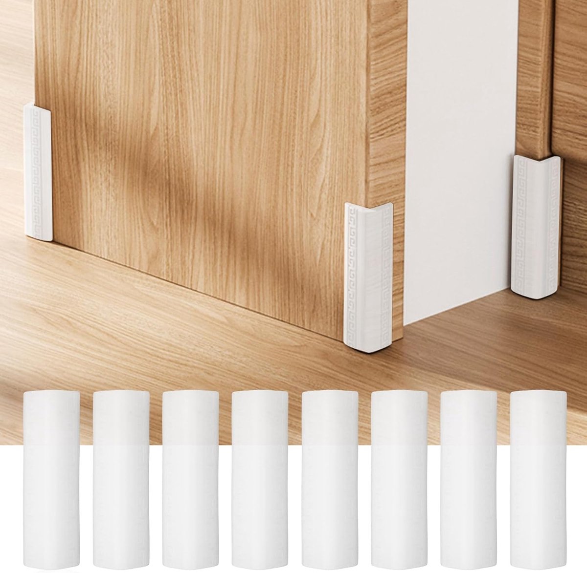 SnelShoppen - 8x Silicone Hoekbeschermers voor Meubels - Veiligheidshoekkussens - Babyvriendelijke Randbescherming - Zelfklevend en Milieuvriendelijk