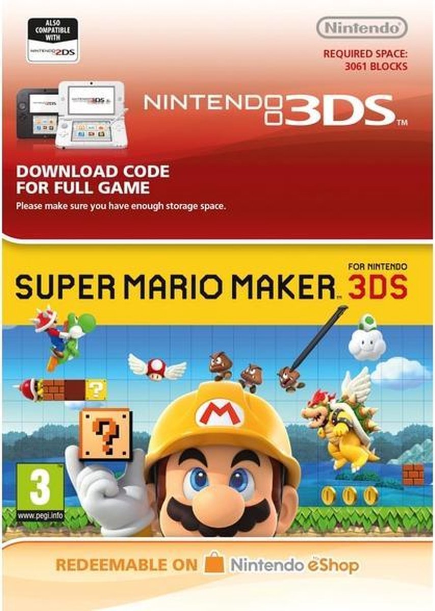 Super Mario Maker - Nintendo 3DS Download | Games | bol.com