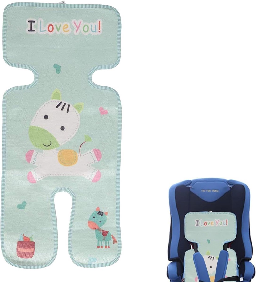 SnelShoppen - Ademende Zomerstoelinlage voor Kinderwagen en Buggy - Zweetbestendig Zitkussen - IJszijde Kussen voor Comfortabel en Koel Zitgemak - 72