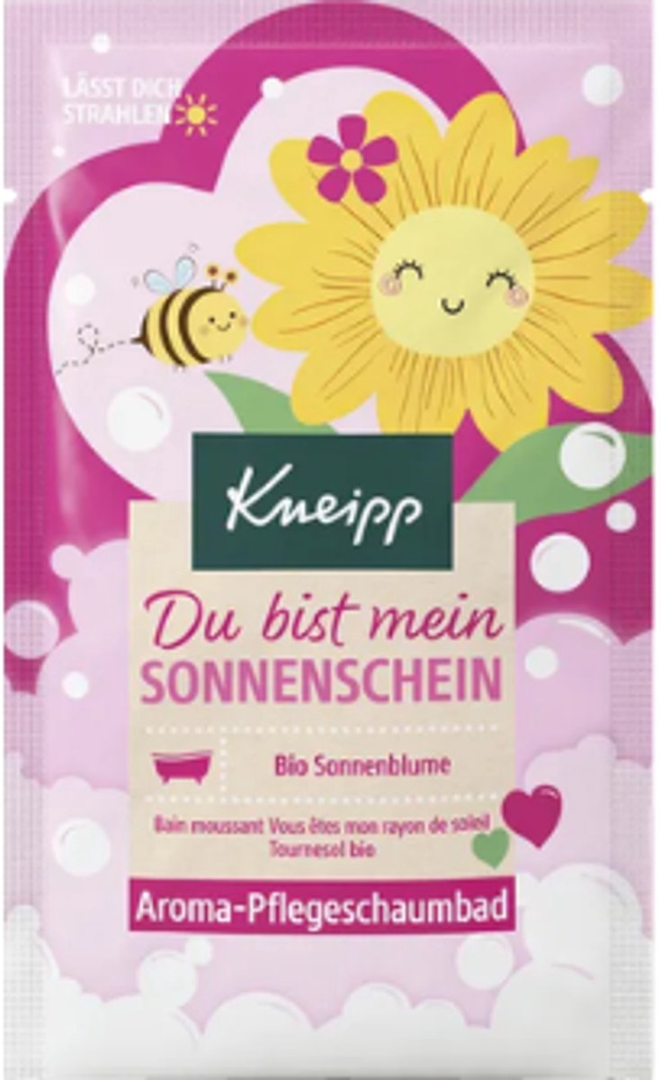 Kneipp Aroma Verzorgend Schuimbad Du bist mein Sonnenschein - 50 ml | Badschuim met Biologische Zonnebloem - Limited Edition