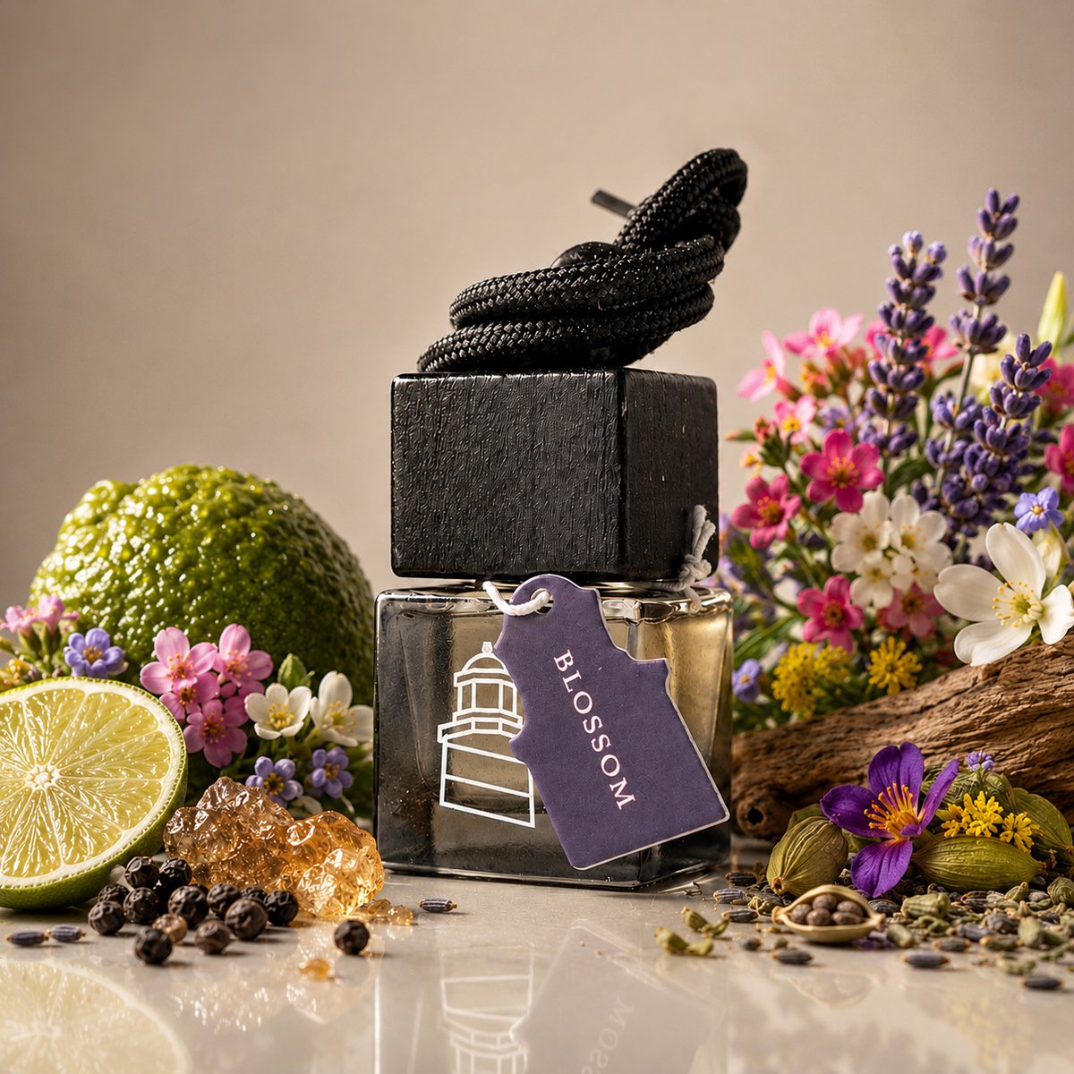 Zephyr - Auto Parfum – “Blossom” - Luxe Auto Geurverfrisser - Autogeur - Geurhanger - Auto accessoires – Parfum Voor Dames