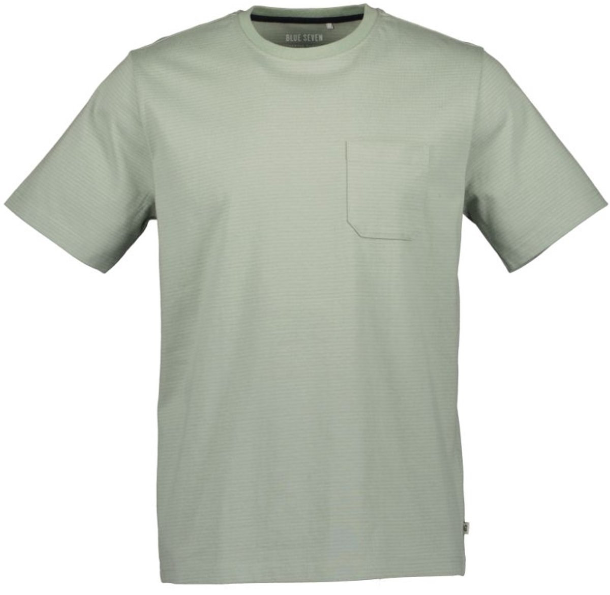 Blue Seven Heren shirt groen streep maat M