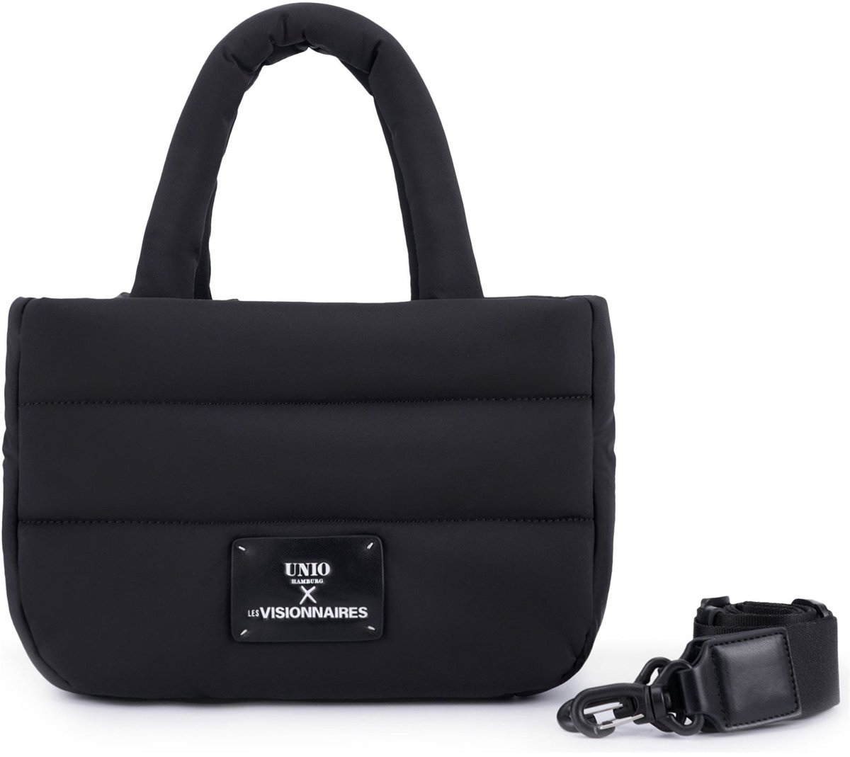 Unio Hamburg x Les Visionnaires handtas schoudertas Blackline Unio Cortina Black zwart