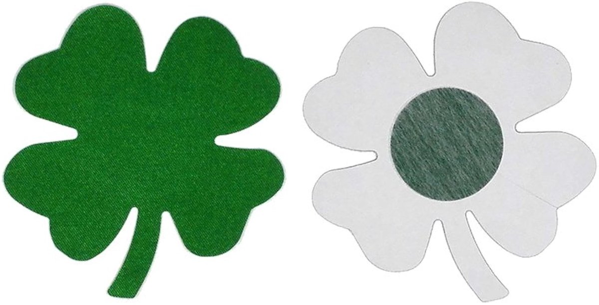 Tepelstickers - Nipple covers - Tepelcovers klavertje - Body stickers - Fashion accessoire - Nipple pasties - Breast petals - Lingerie accessoire - Borstcovers - 1 paar - Herbruikbaar - Groen - Jonyx