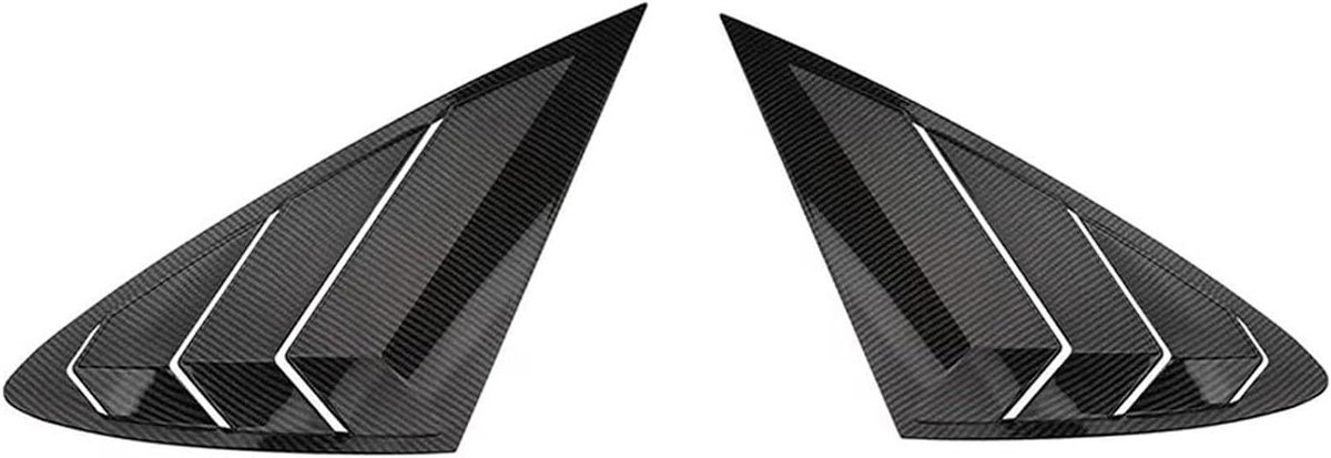 Raamluik Spoiler - Zijruit Jaloezie - Auto Styling - Zelfklevende Tape - 1 Paar - Carbon L