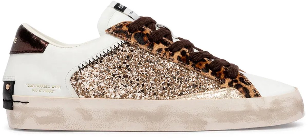 Crime London 23008aa9 Distressed Schoenen Goud EU 40 Vrouw