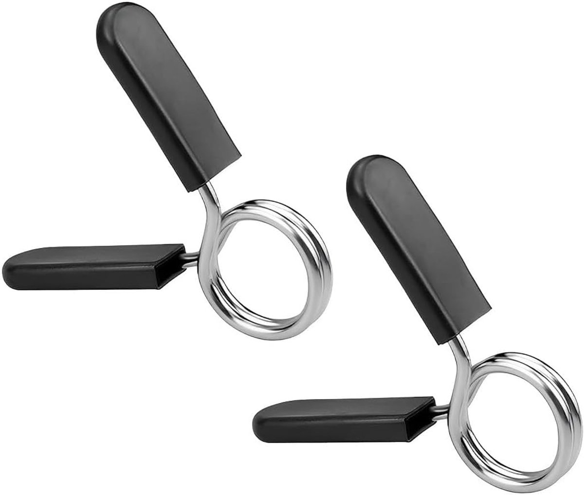 SnelShoppen - Veerclip-halterstang, veersluiting, 2 stuks, gewicht hefboomklemmen voor haltersluitingen, 30 mm, fitnessaccessoires voor krachtsport, g