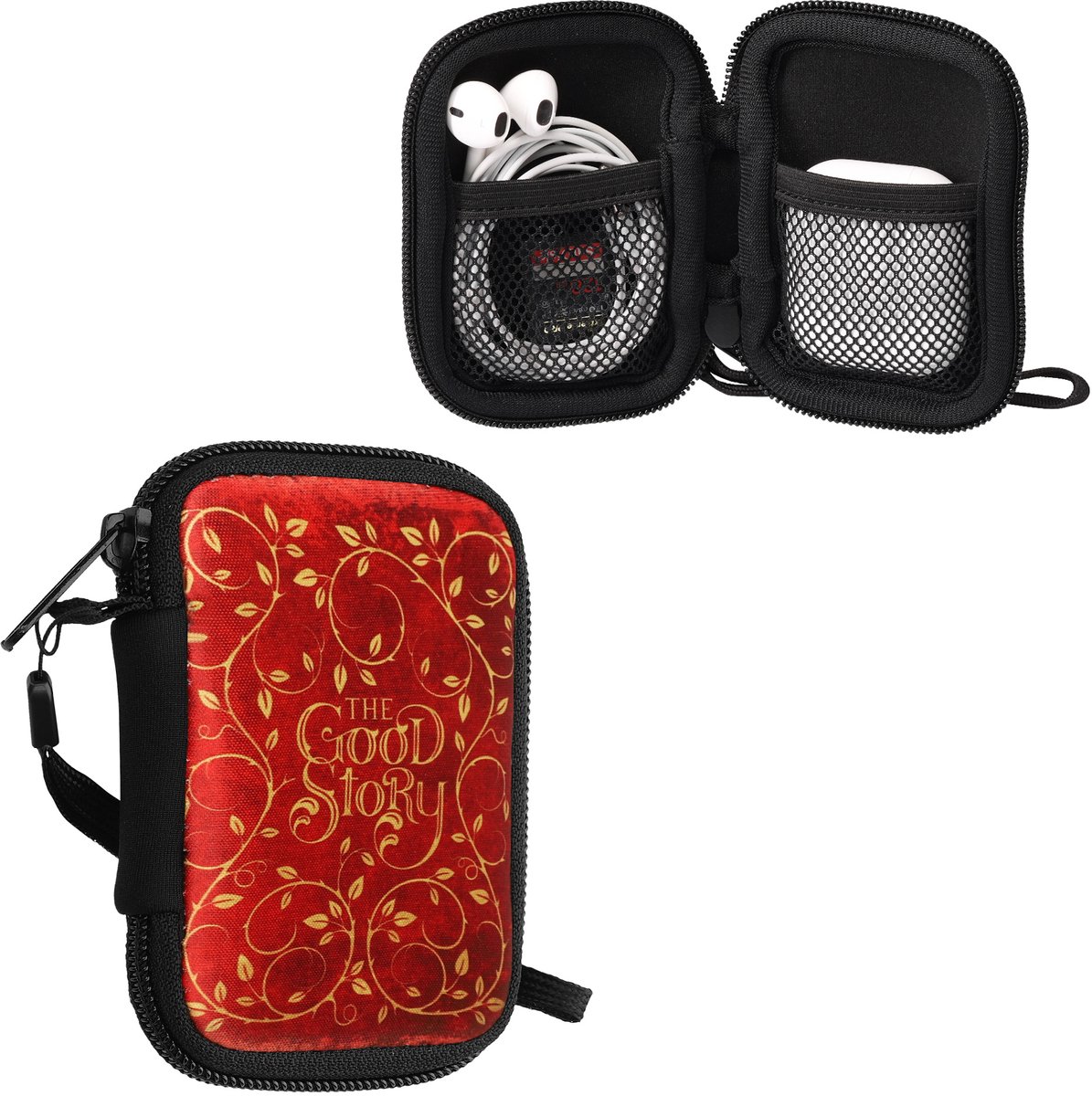 kwmobile hoesje voor draadloze oordopjes - Compatibel met in-ear Headphones - - In Sprookjesboek design