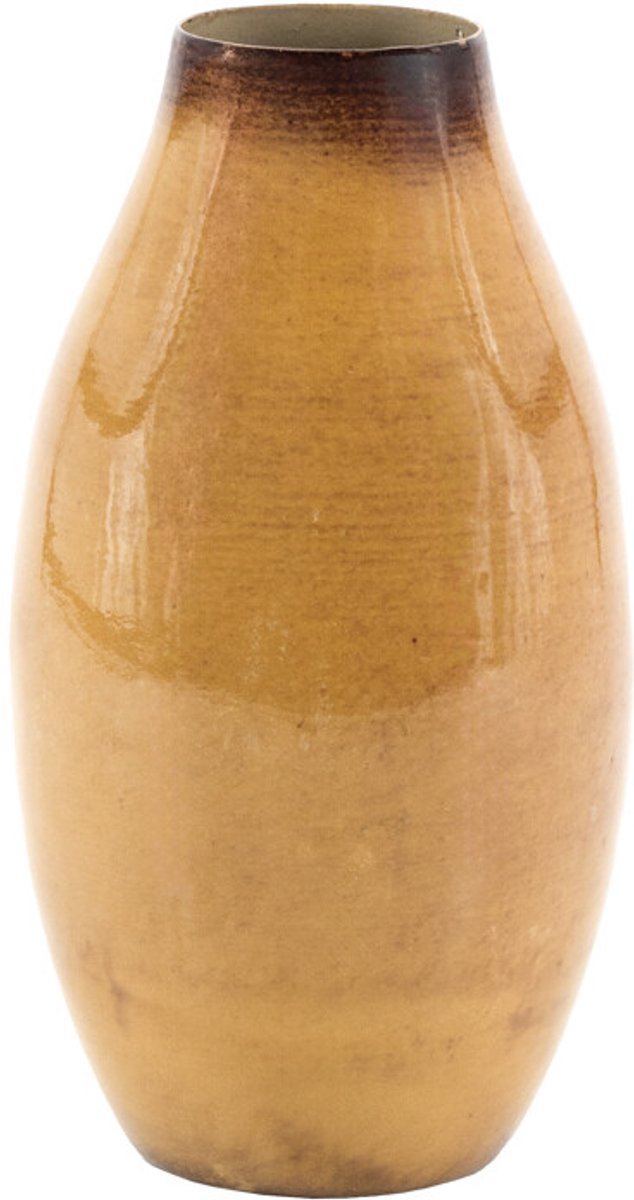 Metalen vaasje mustard