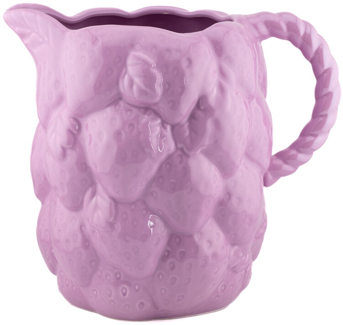 Aardewerk jug Glossy lila