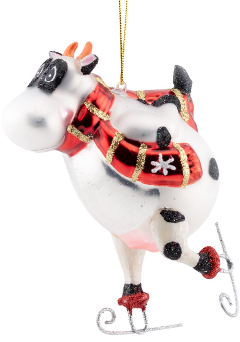 Kerstbal Koe ski