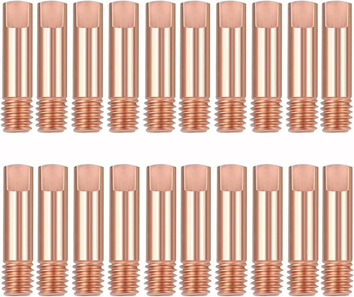 15AK Flow Nozzles voor MIG/MAG Lasbranders, 1.2 mm, M6 x 24 mm, Koper, Lasaccessoires, Contactpunten en Verspaningsonderdelen, Verpakking van 20 Stuks