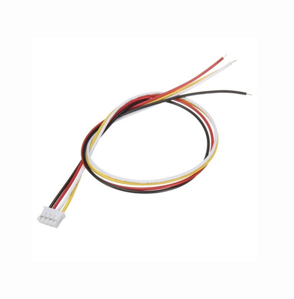 PH2.0 Kabel 20cm – 4-Pin – Female stekker aan één zijde – Open uiteinde