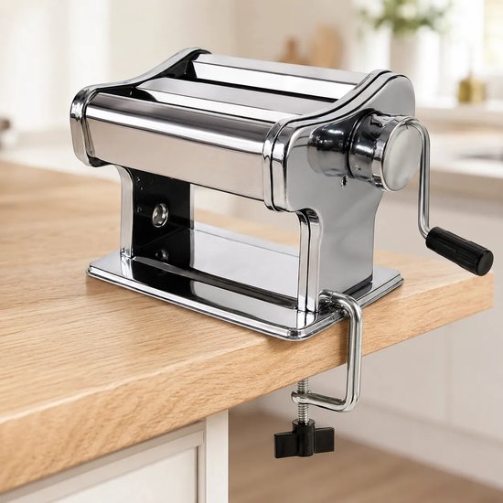 COOK Concept RVS Pastamachine met Tafelklem - Zilver van cook-concept — afbeelding 5
