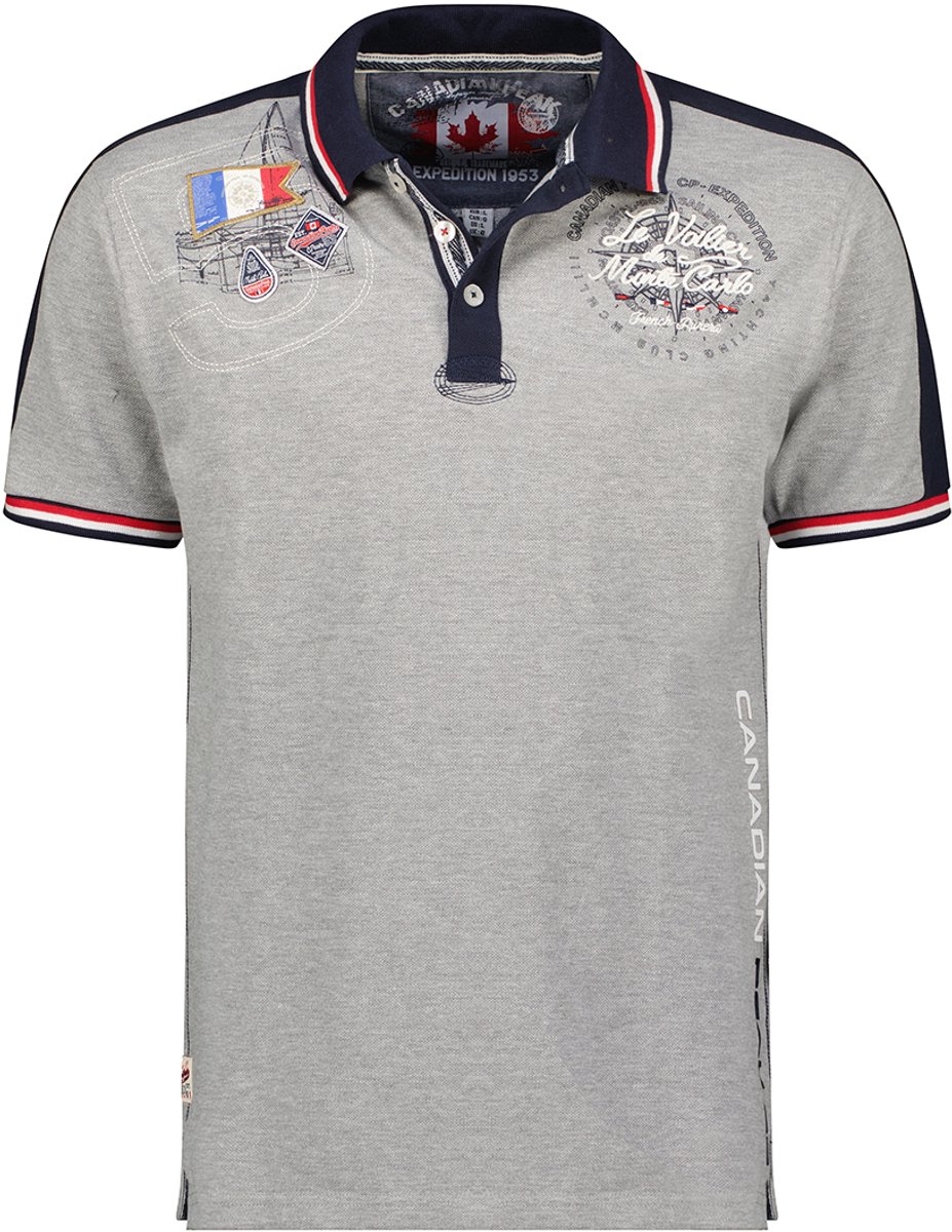 Canadian Peak - Kalvineak - Poloshirt Heren - Grijs - Italian-Style