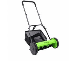 Profeco Handmaaier 30 cm - Handgrasmaaier met 4 Geharde Stalen Messen en 18 liter Opvangbak