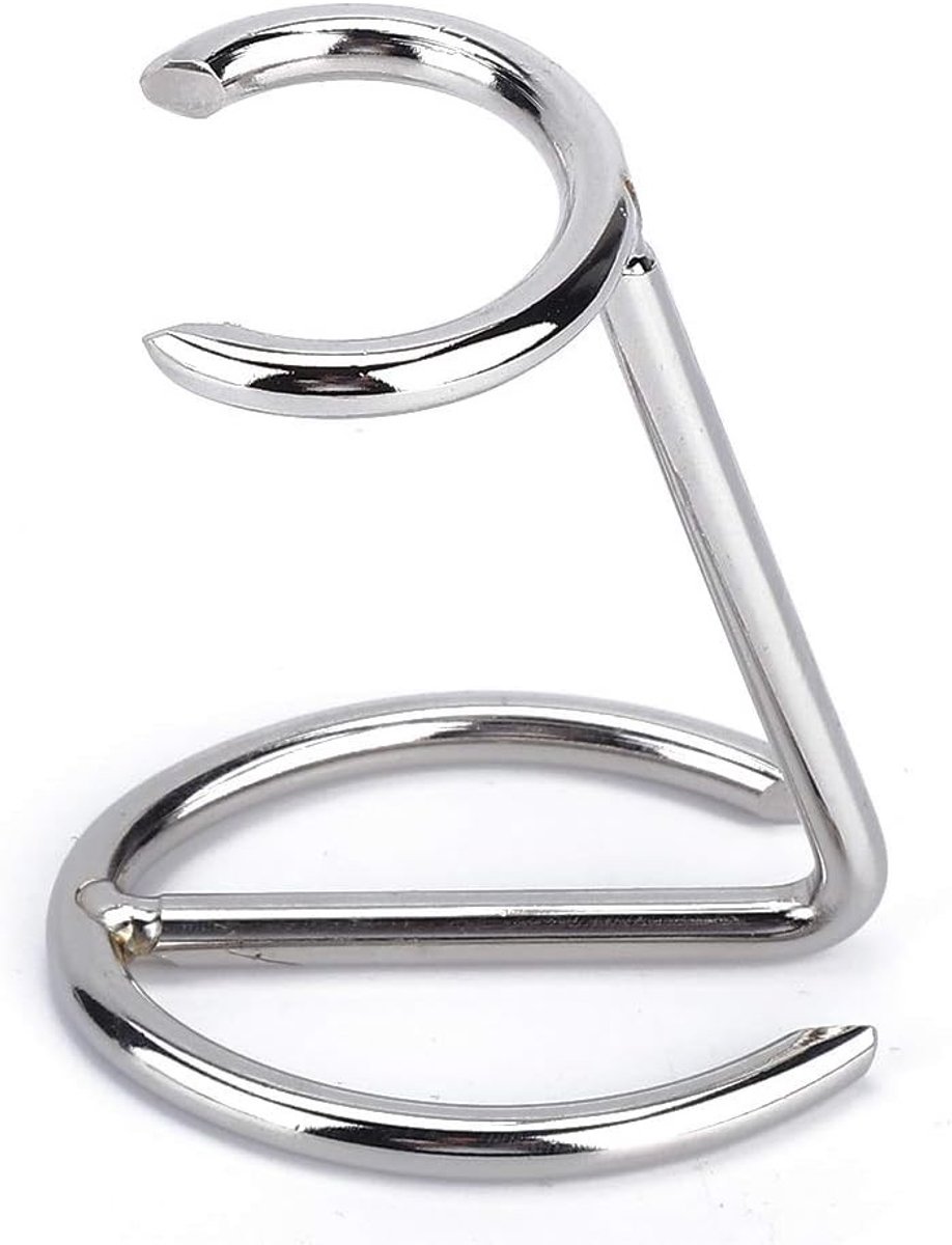 Duurzame Scheerkwast Houder van RVS, Perfect voor Thuis, Salon en Reizen met Stijlvol Design