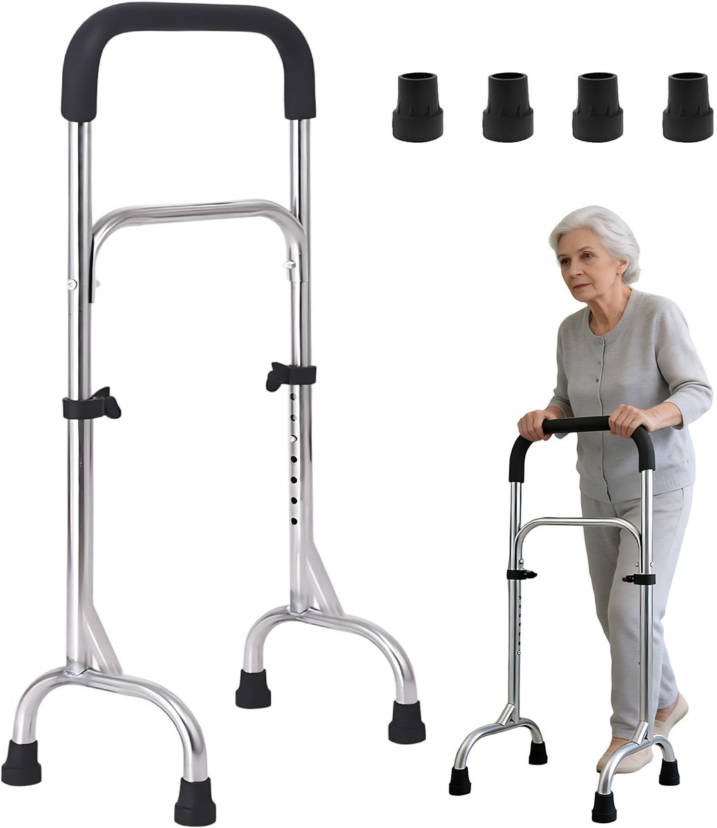 Verstelbare Sta-op-hulp - Opstahulp - Draagvermogen tot 200 kg - 7 Hoogtestanden 78-89 cm - Zachte Schuimrubberen Handgreep - 8 Antislipvoetjes - Voor Opstaan, Bed, Toilet en Dagelijks Gebruik Binnenshuis