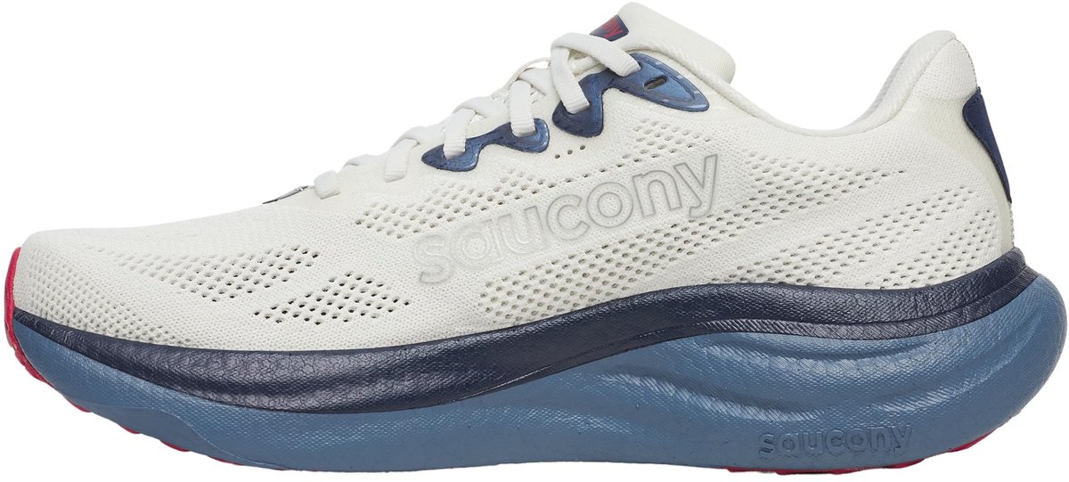 Saucony Ride 19 Hardloopschoenen /Crimson 45 Wit