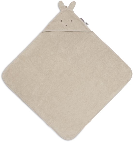 Jollein Badcape Baby - Jersey / Badstof - 75x75 cm - Miffy Warm - Sand van Merkloos — afbeelding 2