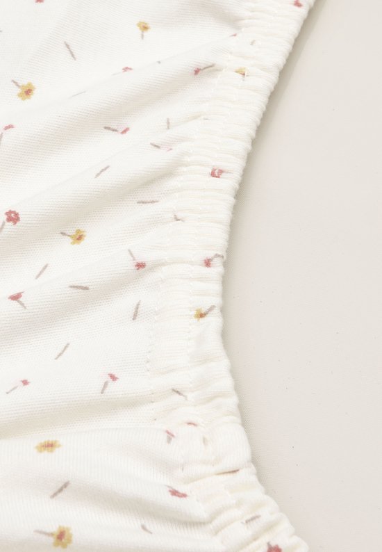 Jollein Aankleedkussenhoes - 50x70 cm - Pretty Picnic - Flower Drops — afbeelding 4