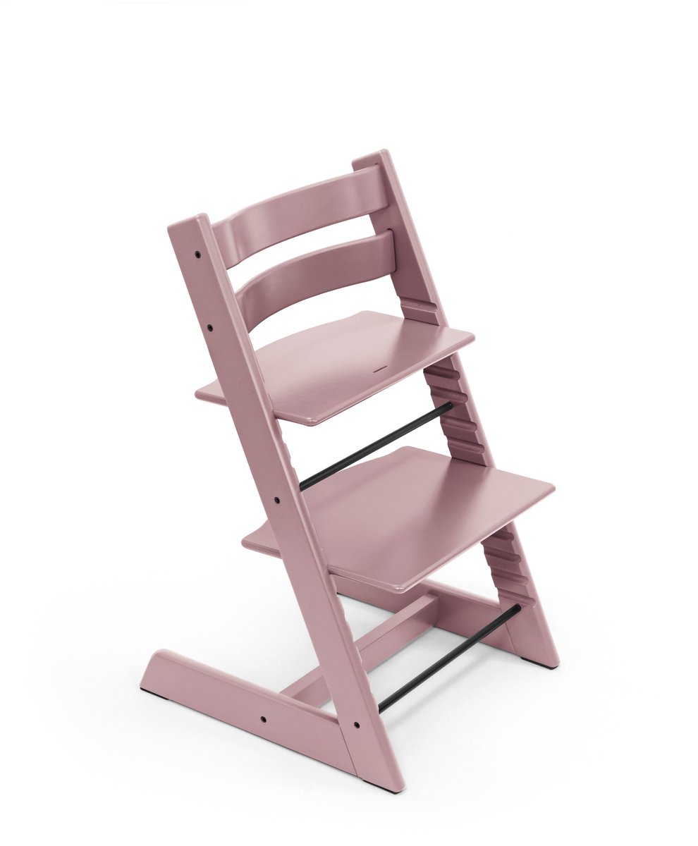 Stokke® Tripp Trapp® Bundle Stoel Heather Mauve | Babyset Heather Mauve | Tray Vanilla White