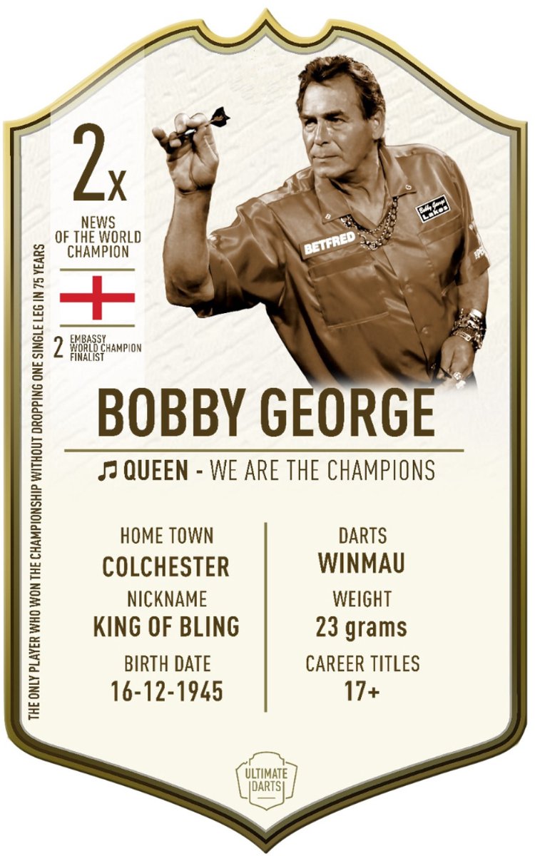 Ultimate Card Immortals Bobby George | 37x25cm