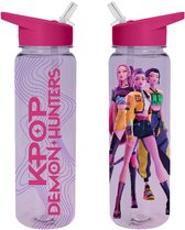van der Meulen K-Pop Demon Hunters sportfles 750ml plastic roze.