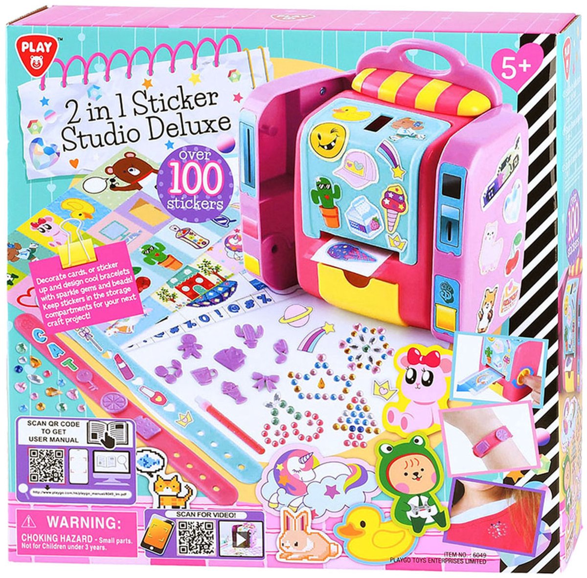 Playgo 2in1 Sticker Studio Deluxe - incl 100 Stickers en armbandjes