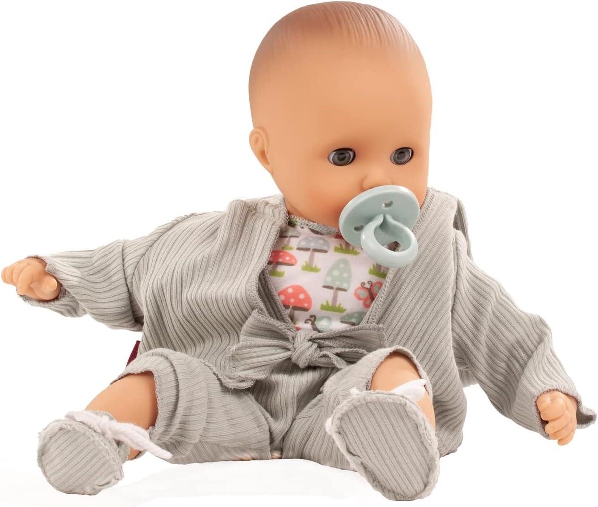 Babypop set - Zachte pop - Creatief spel - Wasbaar lichaam - 33 cm - Meerkleurig