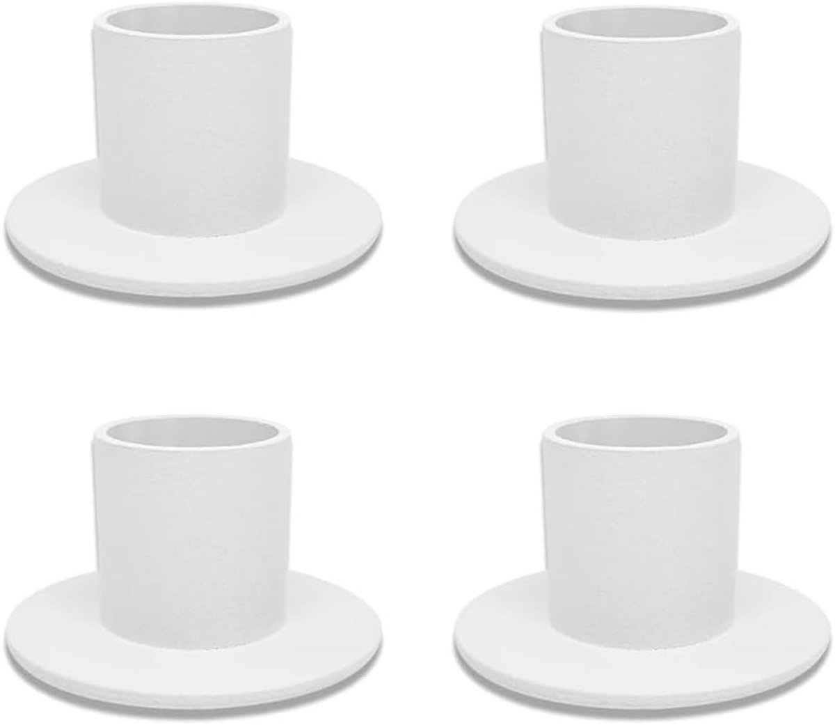 Kandelaars voor Staafkaarsen - Zwart - 5 cm - Smeedijzer - Voor Diner en Bruiloft