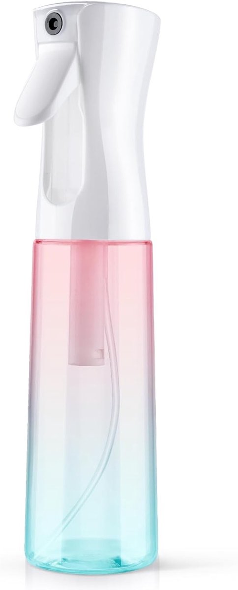 Sprayfles - Transparant - 500 ml - Lege Spuitfles met Continue Waterverstuiver - Voor Kappers en Huishoudelijk Gebruik