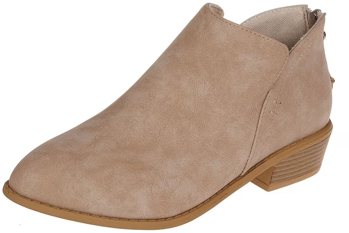 Currero Dames Cowboy Laarzen Hoge Hak Enkellaarzen Kniehoge Western Boots Chelsea 39 Creme