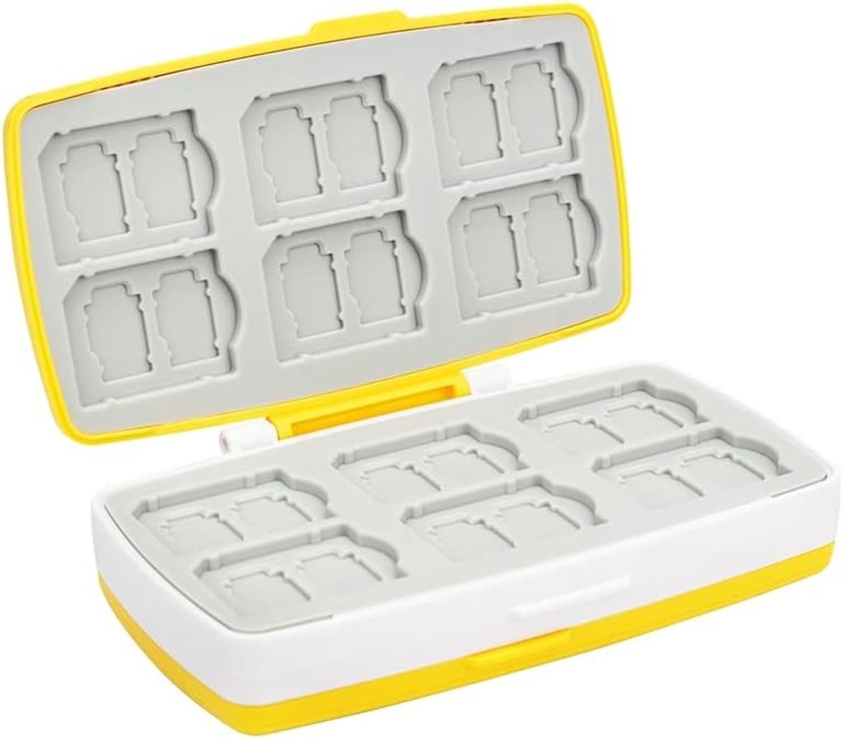 SD Kaart Houder met 72 Slots, 24 Slots voor SD SDXC SDHC en 48 Slots voor Micro SD TF - Ideaal voor Geheugenopslag en Organisatie
