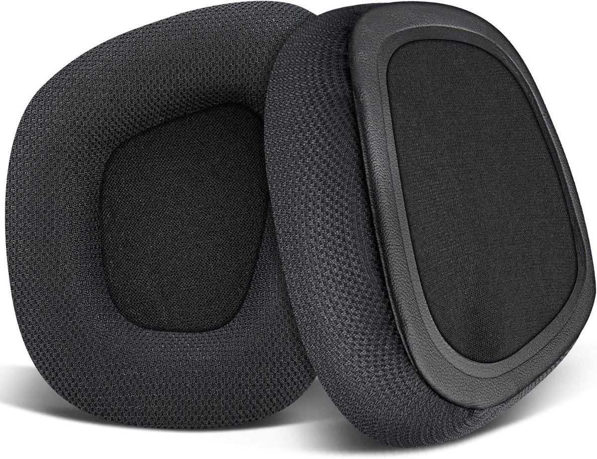 Comfortabele mesh oorkussens voor gaming hoofdtelefoons - Zwart, ademend en vervangbaar