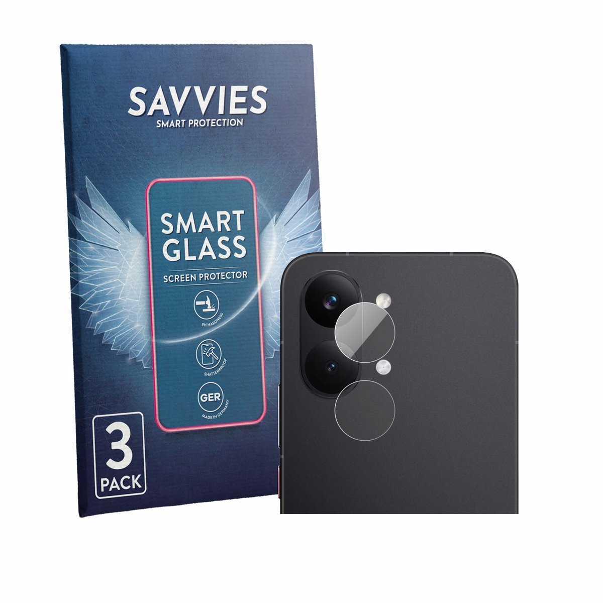 3 Stuks Savvies Screenprotector - geschikt voor Xiaomi Poco X8 Pro Max (ALLEEN Camera Lens) - beschermfolie glas transparant